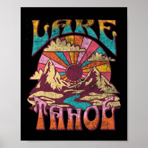 Lake Tahoe Kalifornien Natur Wandern Berge Im Frei Poster
