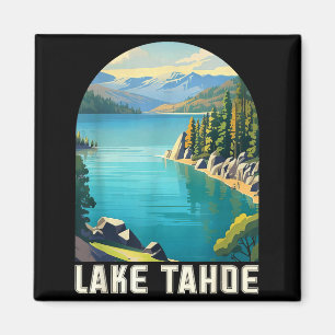 Lake Tahoe Kalifornien Nevada Berg Wandern Skifahr Magnet