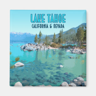 Lake Tahoe Kalifornien Nevada Vintage Magnet