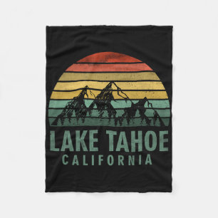 Lake Tahoe Kalifornien Vintage Berge Wandern Cam Fleecedecke