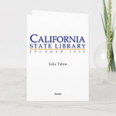 Lake Tahoe Karte (Rückseite)