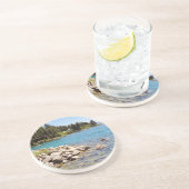 Lake Tahoe klares Wasser mit schneebedeckten Untersetzer (Seite)