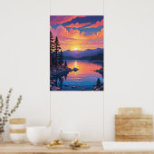 Lake Tahoe Landschaft Poster (Küche)