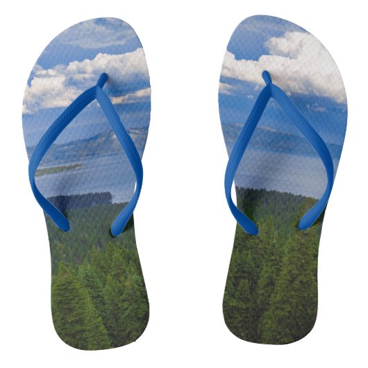 Lake Tahoe Landschaftlich Umdreh Flop Sandals Badesandalen (Fußbett)
