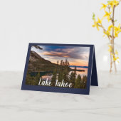 Lake Tahoe Landschaftliche Aussicht Karte (Gelbe Blume)