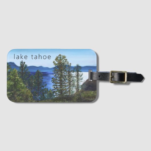 Lake Tahoe Luggage Tag Gepäckanhänger (Vorderseite (Horizontal))