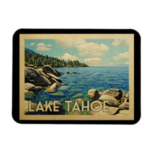 Lake Tahoe Magnet Vintage Travel