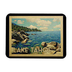 Lake Tahoe Magnet Vintage Travel