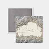 Lake Tahoe Map Magnet (Vorderseite/Rückseite)