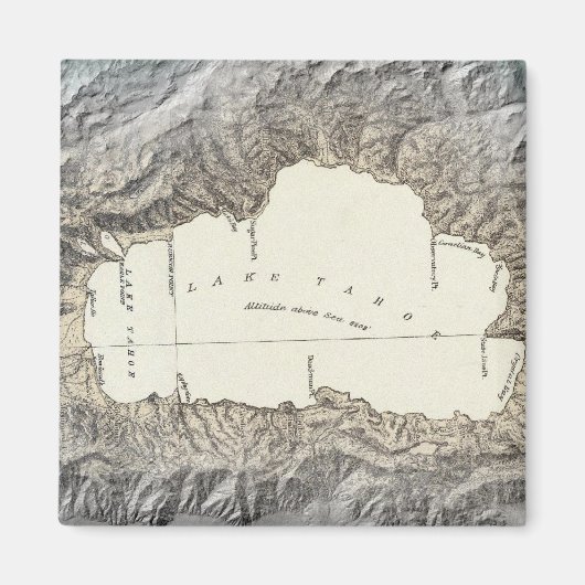Lake Tahoe Map Magnet (Vorne)