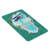 Lake Tahoe Map Reiseplakat Magnet (Rechte Seite)