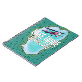 Lake Tahoe Map Reiseplakat Notizblock (Linke Seite)