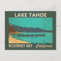 Lake Tahoe McKinney Bay California Vintag
