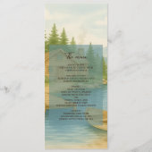 Lake Tahoe Mountain Rustikale Hochzeitsempfehlung  Programm (Vorderseite)