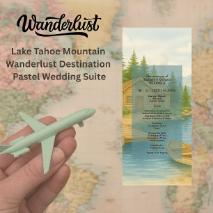 Lake Tahoe Mountain Rustikale Hochzeitsempfehlung Programm
