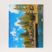 Lake Tahoe Nevada.Christmas Grüße Puzzle (Vertikal)