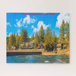 Lake Tahoe Nevada.Weihnachtsgrüße Puzzle