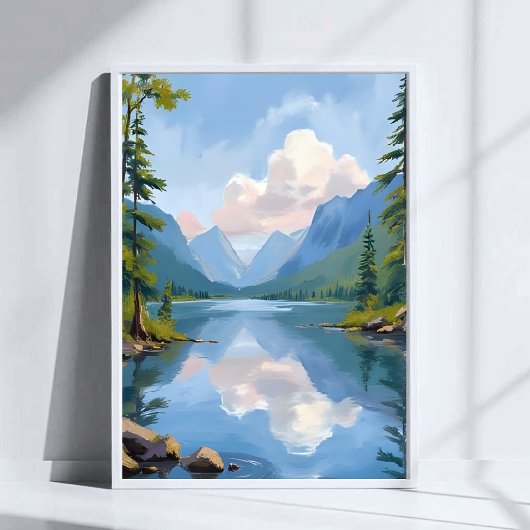 Lake Tahoe | Ölbild Landschaft Poster