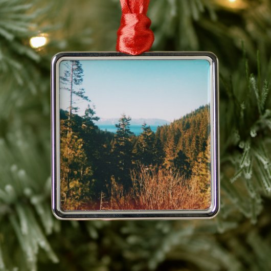 Lake Tahoe  Ornament Aus Metall (Baum)