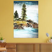 Lake Tahoe Painting Leinwanddruck (Insitu (Wohnzimmer))