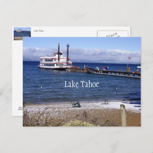 Lake Tahoe Postcard Postkarte (Vorne/Hinten)