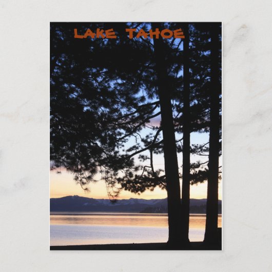 Lake Tahoe Postkarte (Vorderseite)