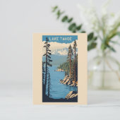 Lake Tahoe Postkarte (Stehend Vorderseite)