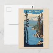 Lake Tahoe Postkarte (Vorne/Hinten)
