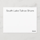 Lake Tahoe Postkarte (Rückseite)