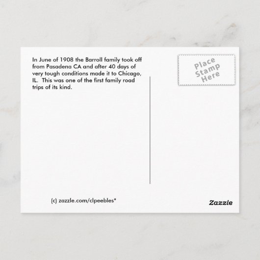 Lake Tahoe Postkarte (Rückseite)