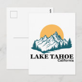 LAKE TAHOE POSTKARTE (Vorne/Hinten)