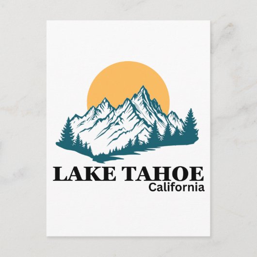 LAKE TAHOE POSTKARTE (Vorderseite)