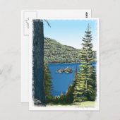 Lake Tahoe Postkarte (Vorne/Hinten)
