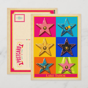 Lake Tahoe Postkarte Kalifornien Hollywood Star
