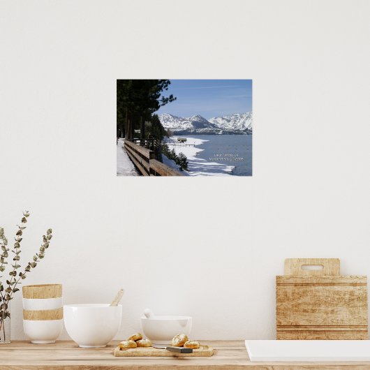 Lake Tahoe Print - Wählen Sie Ihre Rahmen aus Poster (Küche)