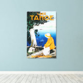Lake Tahoe Promotional Poster, Lake Tahoe, CA Leinwanddruck (Insitu (Holzboden))