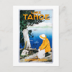 Lake Tahoe Promotional Poster, Lake Tahoe, CA Postkarte