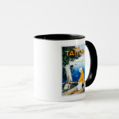 Lake Tahoe Promotional Poster, Lake Tahoe, CA Tasse (VorderseiteRechts)