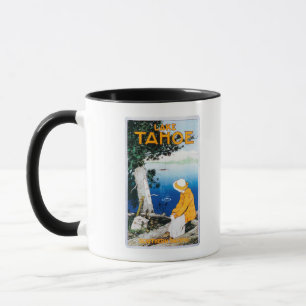 Lake Tahoe Promotional Poster, Lake Tahoe, CA Tasse