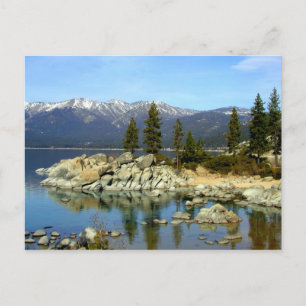 Lake Tahoe Reflektion und Range Postcard Postkarte