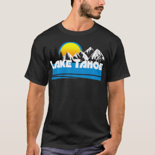 Lake Tahoe Retro 80er California Nevada Ski T-Shirt