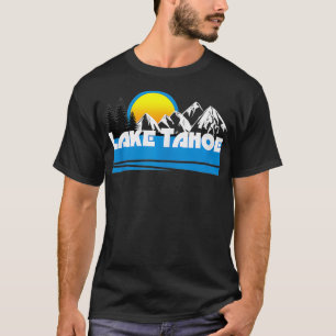 Lake Tahoe Retro 80er California Nevada Skipass bi T-Shirt