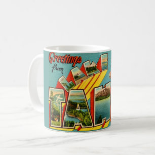 Lake Tahoe Retro Gruß Kaffeetasse