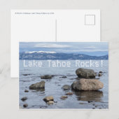 Lake Tahoe Rocks! Postkarte (Vorne/Hinten)