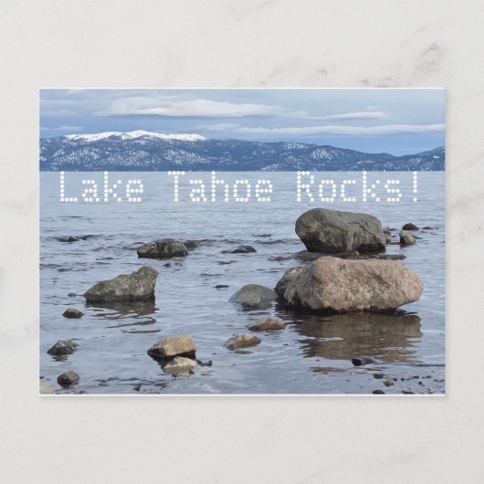 Lake Tahoe Rocks! Postkarte (Vorderseite)