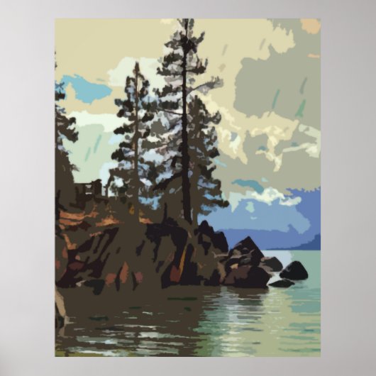 Lake Tahoe Sand Harbour Poster Print (Vorne)