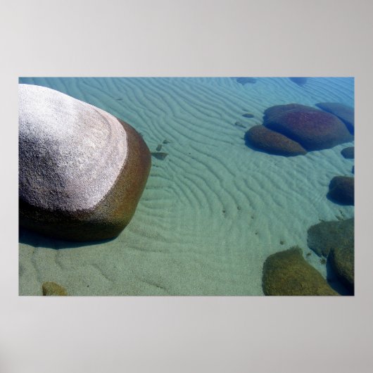 Lake Tahoe Sand Ripples Poster (Vorne)