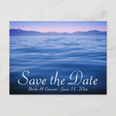 Lake Tahoe Save the Date Ankündigungspostkarte (Vorderseite)