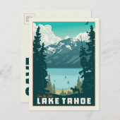 Lake Tahoe | Save The Date Ankündigungspostkarte (Vorne/Hinten)