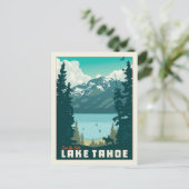 Lake Tahoe | Save The Date Ankündigungspostkarte (Stehend Vorderseite)